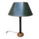 Lampe vintage en simili cuir vert