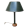 Lampe vintage en simili cuir vert