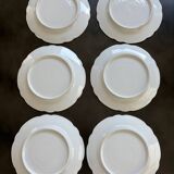 6 assiettes à dessert Art Nouveau
