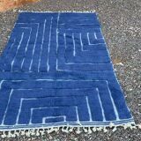 Handmade Berber rug, Beni Ouraine style, traditional, size 140 x 260 cm