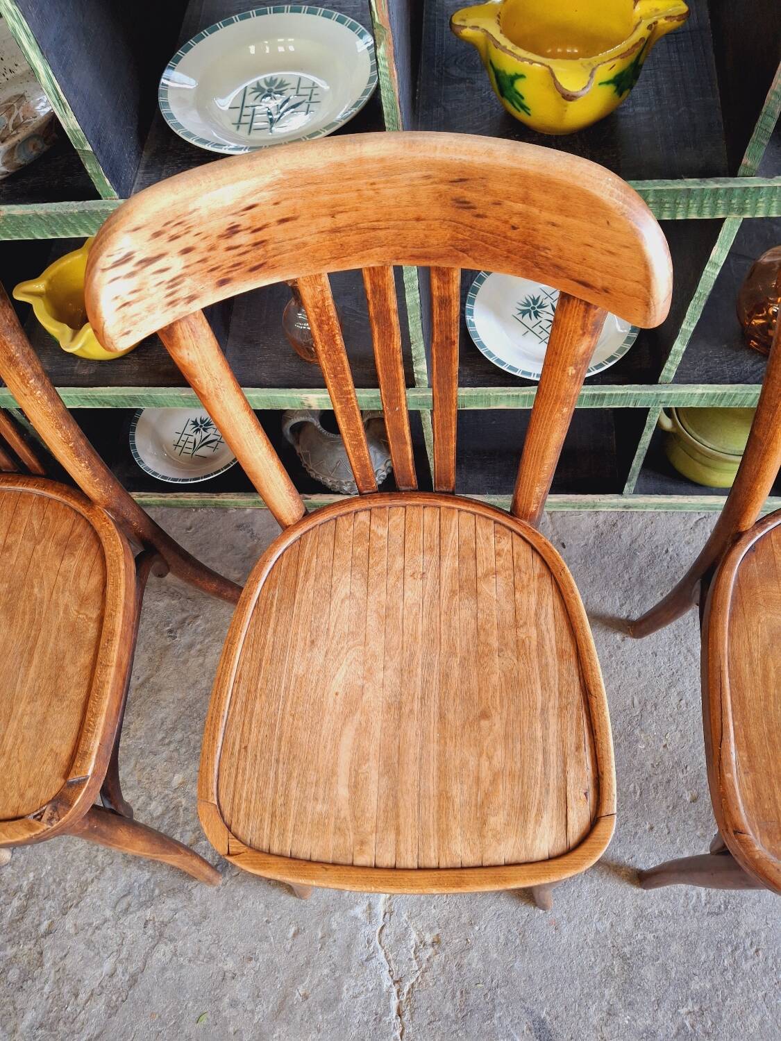 Old bistro chairs