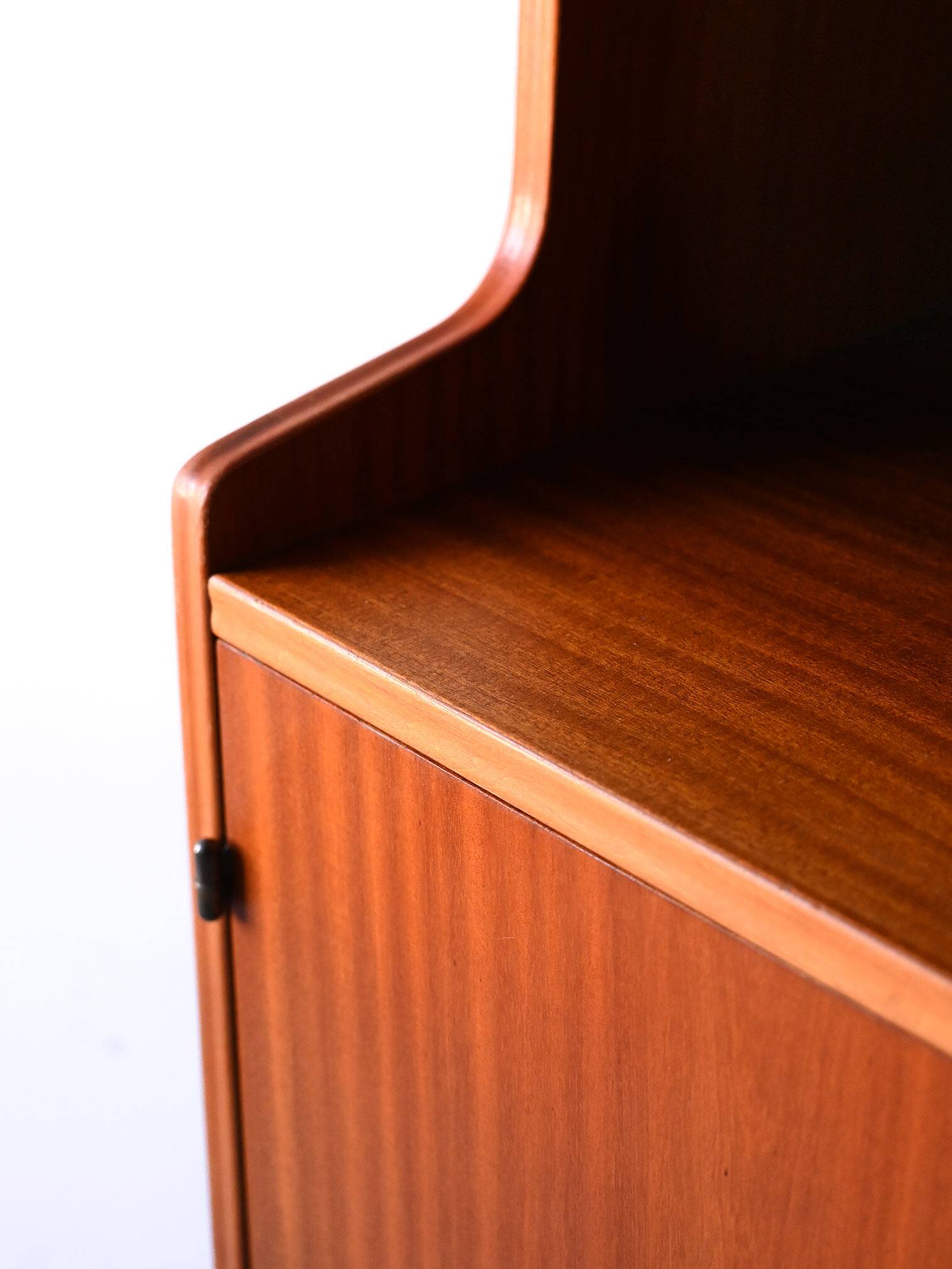 Swedish teak bookcase with hinged doors