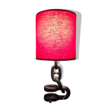 Vintage 1960s navy liner chain lamp red light