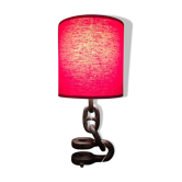 Vintage 1960s navy liner chain lamp red light