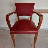 Red bridge chair