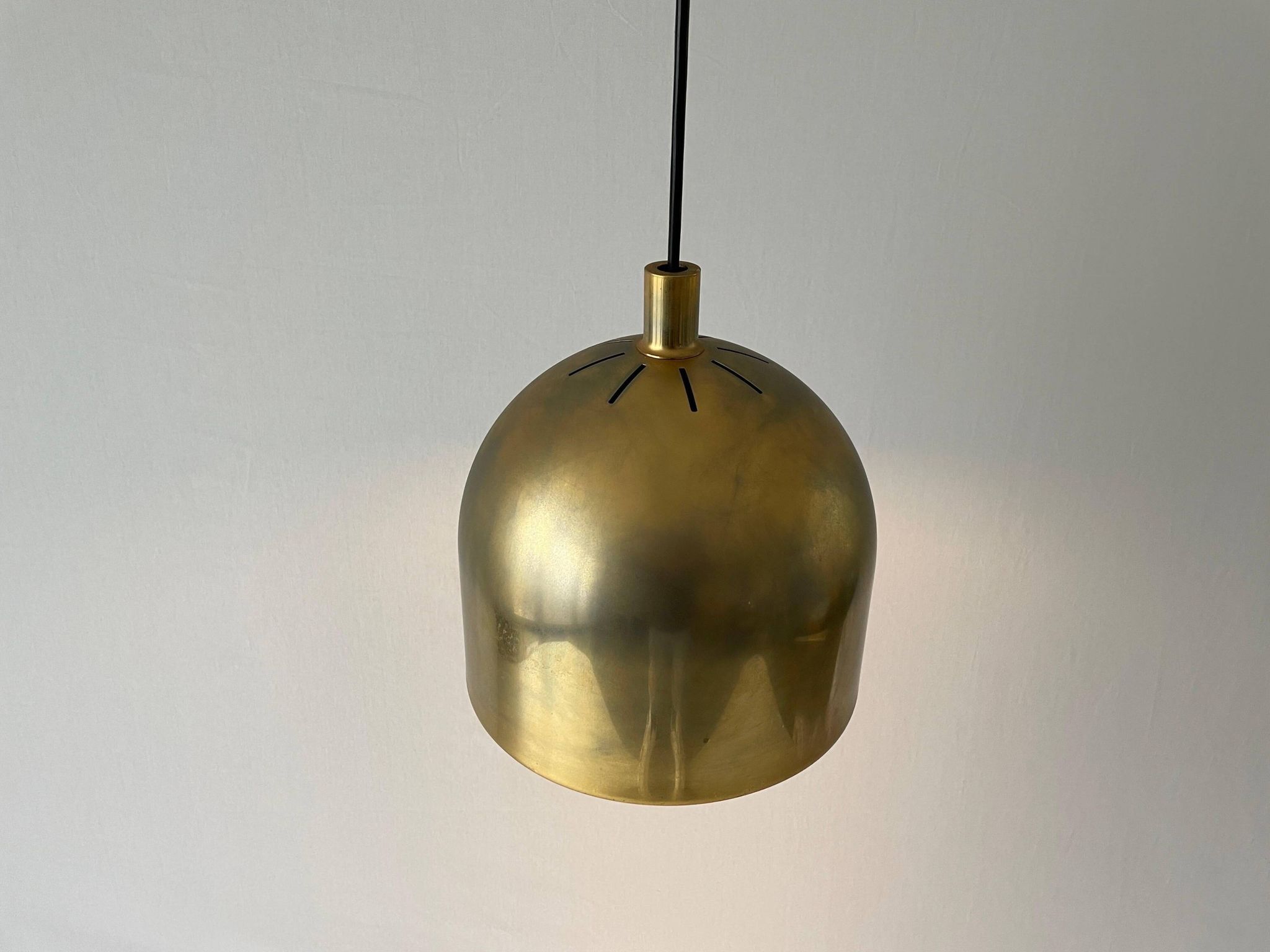 Suspended lamp in gold metal A Space by Staff Leuchten, 1970s, Germany