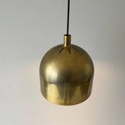 Suspended lamp in gold metal A Space by Staff Leuchten, 1970s, Germany