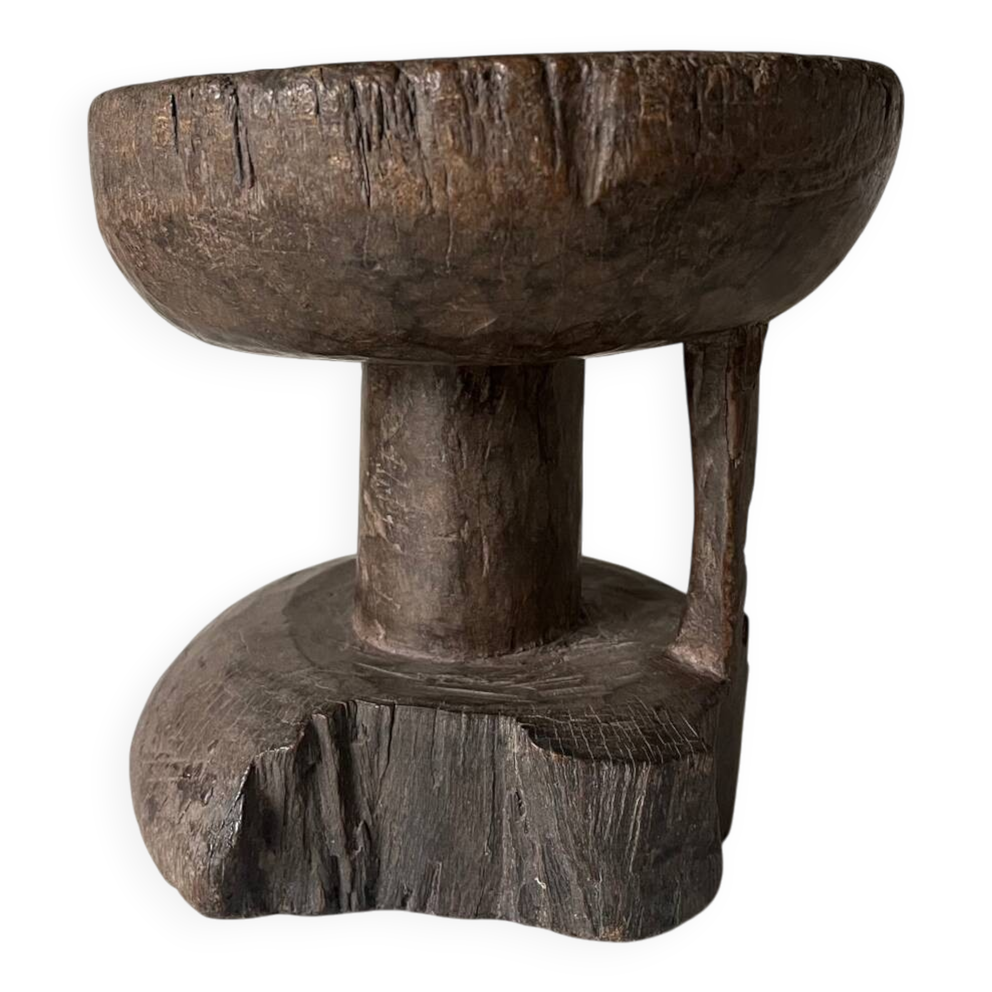 African folk art stool