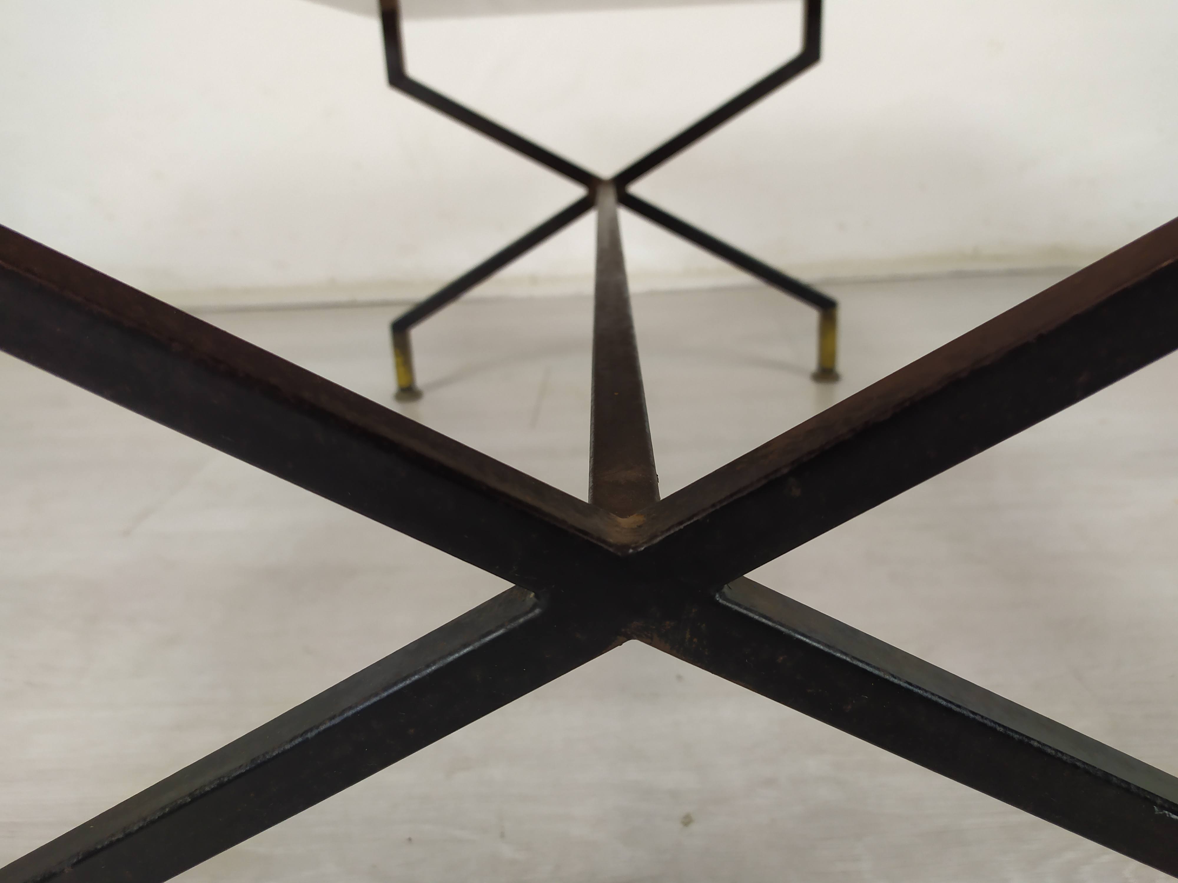 Table basse vintage verre