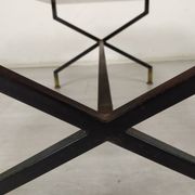 Table basse vintage verre