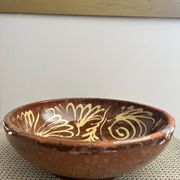 Glazed terracotta salad bowl