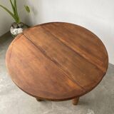 Round folding pine table mountain furniture