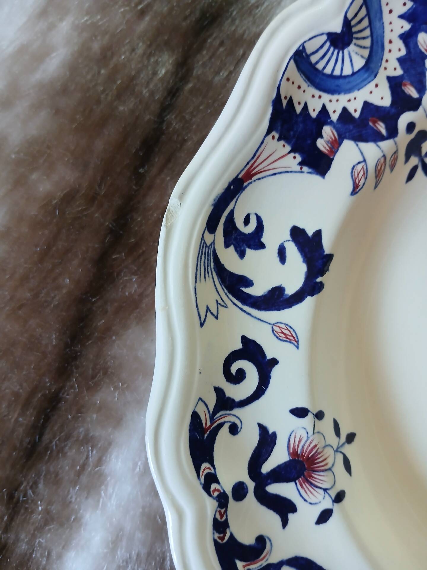 11 assiettes creuses "Rouennais " de Longchamp 