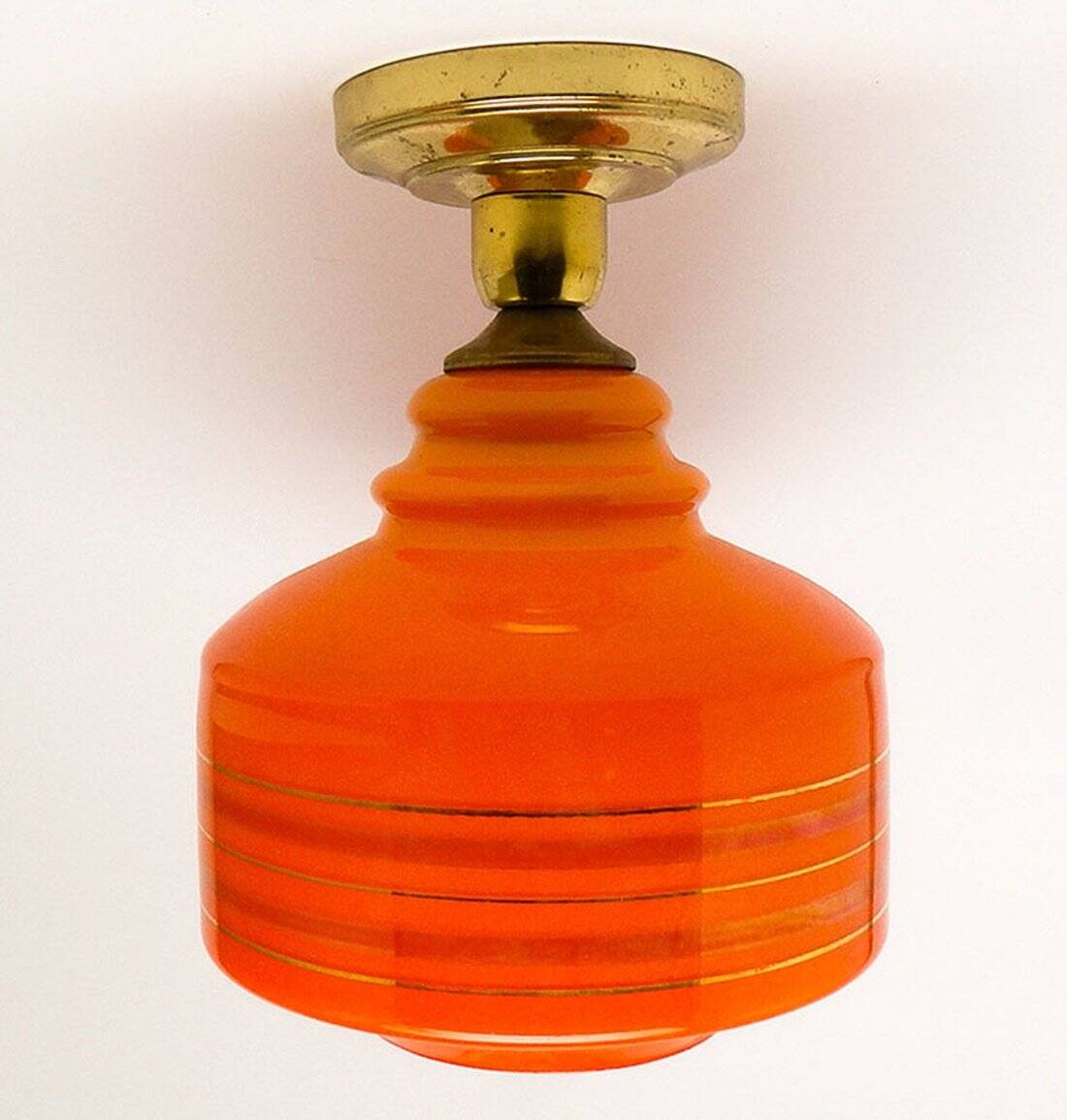 Art Deco style pendant lamp, Poland, 1960s