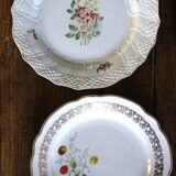 6 small paired plates Badonviller Saint Amand Luzin Digoin Sarreguemines