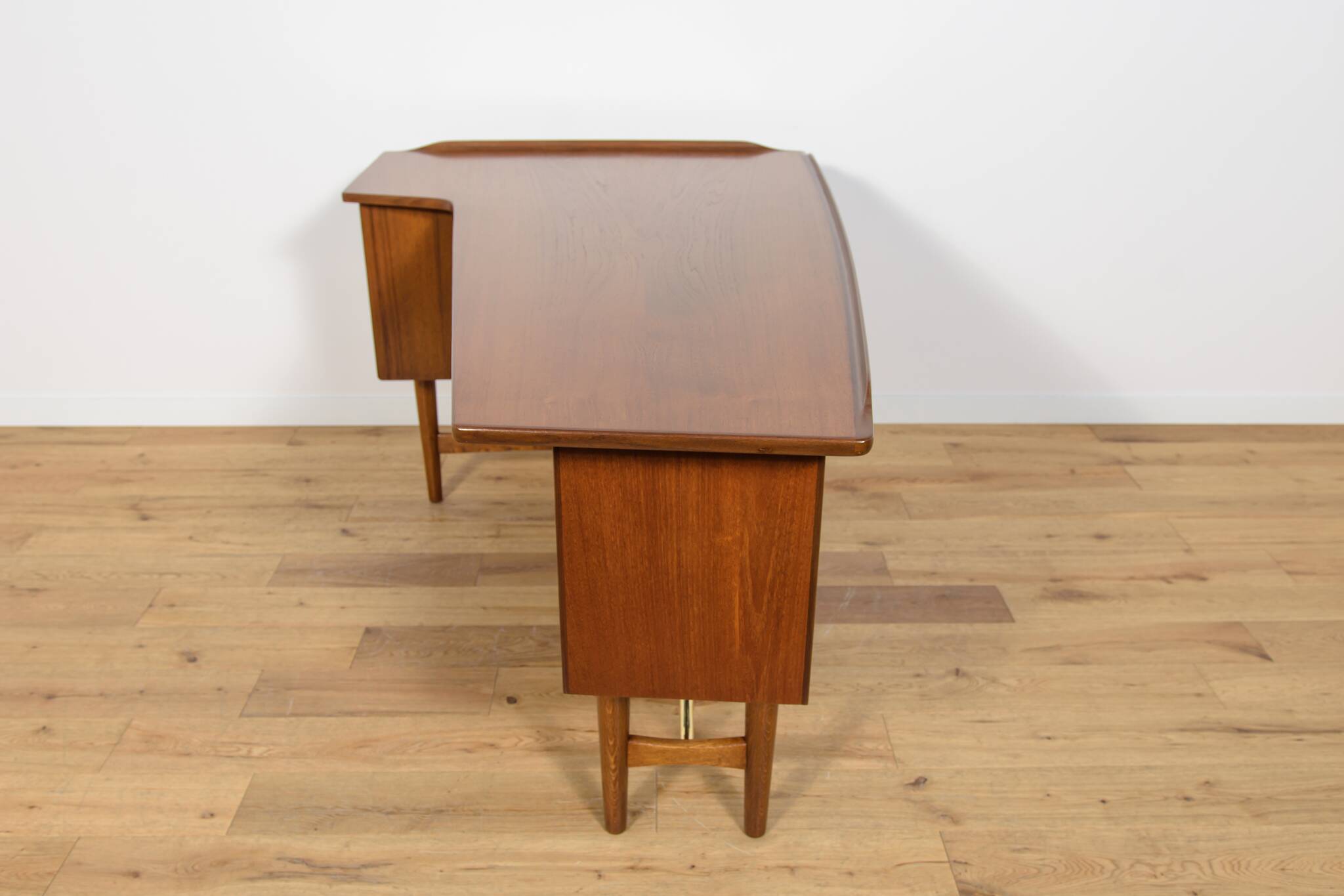 Mid Century Boomerang Teak Desk by Peter Løvig Nielsen, Denmark, 1970s
