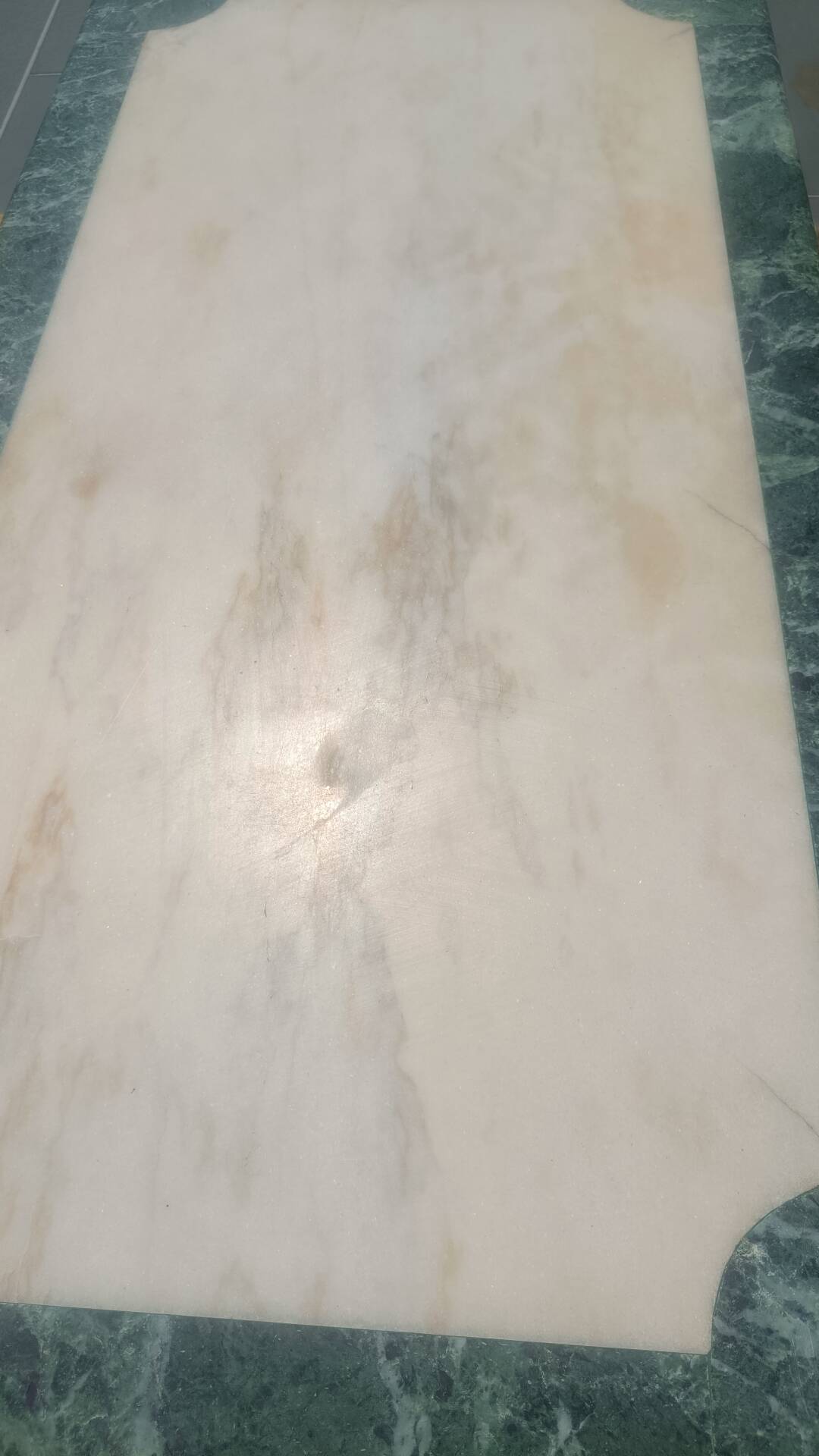 Marble & brass coffee table – Maison Jansen style – 1970s