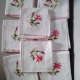 Lot of eight embroidered towels