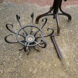 Parrot coat holder in curved wood - Art Nouveau