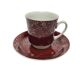 Vintage Polish cup and saucer from Wałbrzych Pottery, 1970s, set of 2