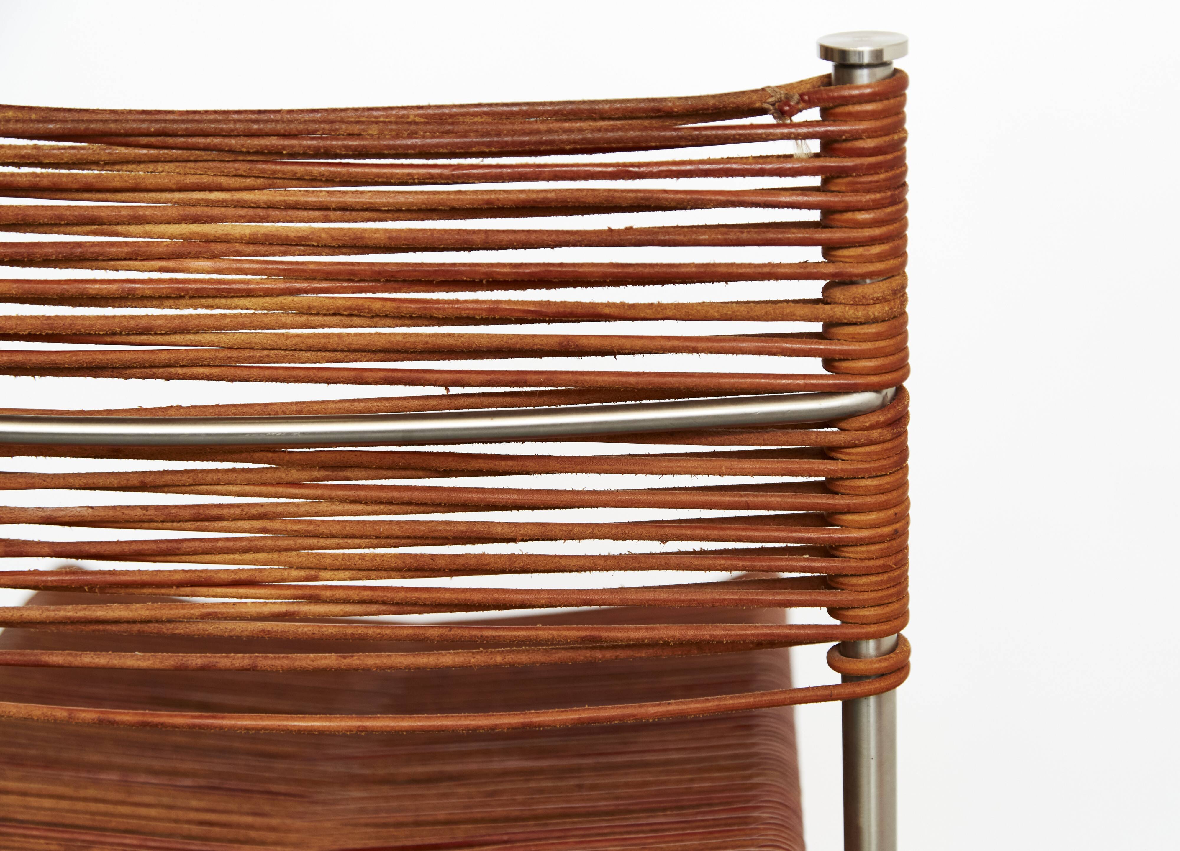 Pair of Tito Agnoli Barstools "MissB" for Pierantonio Bonacina