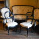 Bench and chairs style Napoleon III