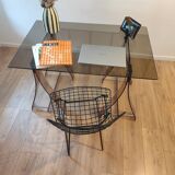 Vintage plexiglass desk by Marcello Gacita and Pierre Tiberi
