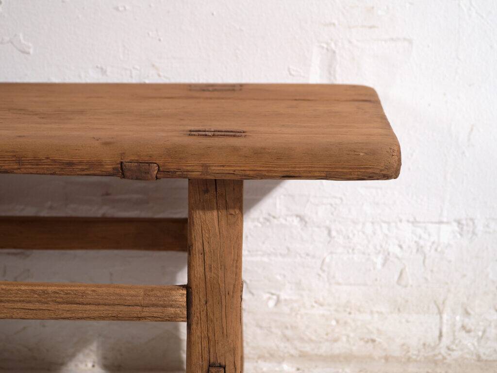 Table basse ancienne en orme – Table d’appoint primitive chinoise – circa 1900 #10