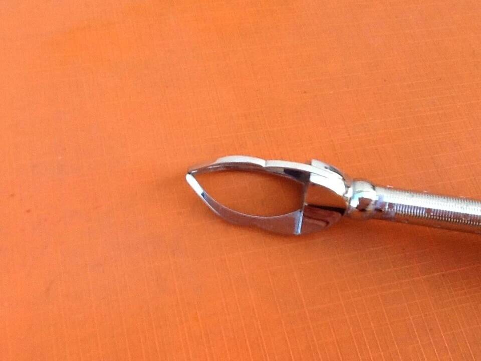 Stainless steel ice/sugar "crab" tongs Push button / 3 prongs