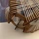 Suspension bois et fil scandinave vintage