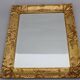 1940s Italian Mirror in Golden Wood Frame
