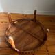 Round coffee table in Elm Burl, Art Deco decorative work - Year 1941