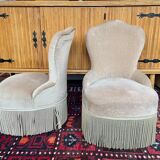 Pair of toad armchairs