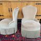Paire de fauteuils crapaud