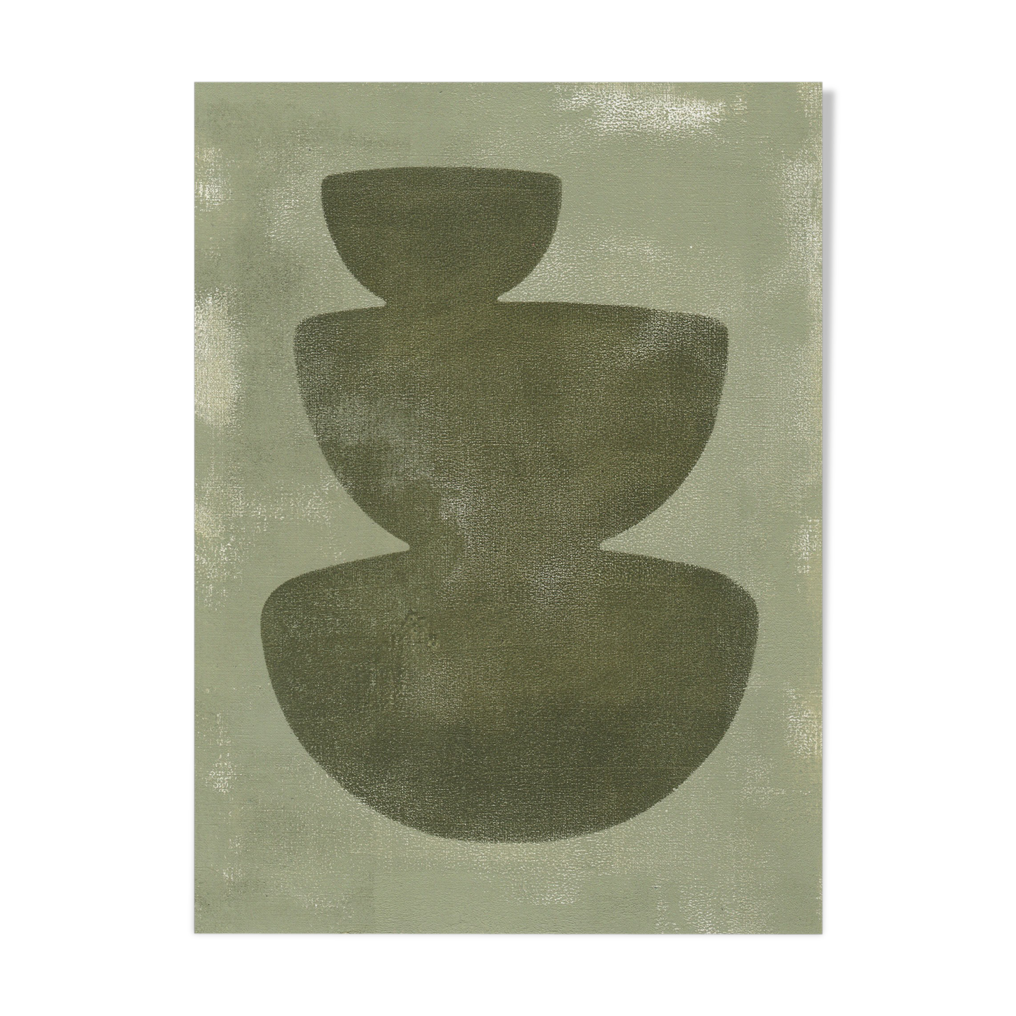 30x40cm paper paint dated and signed without frame M213