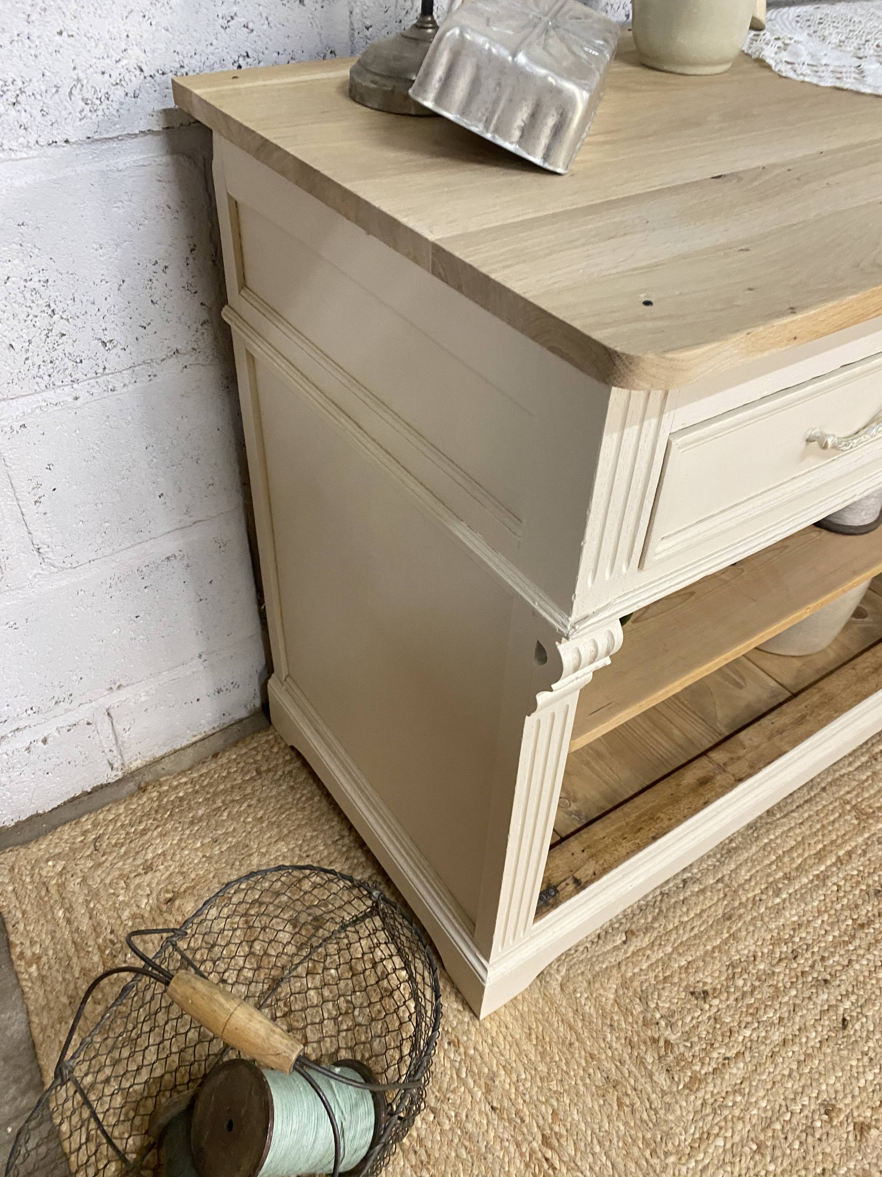 Renovated buffet oak top