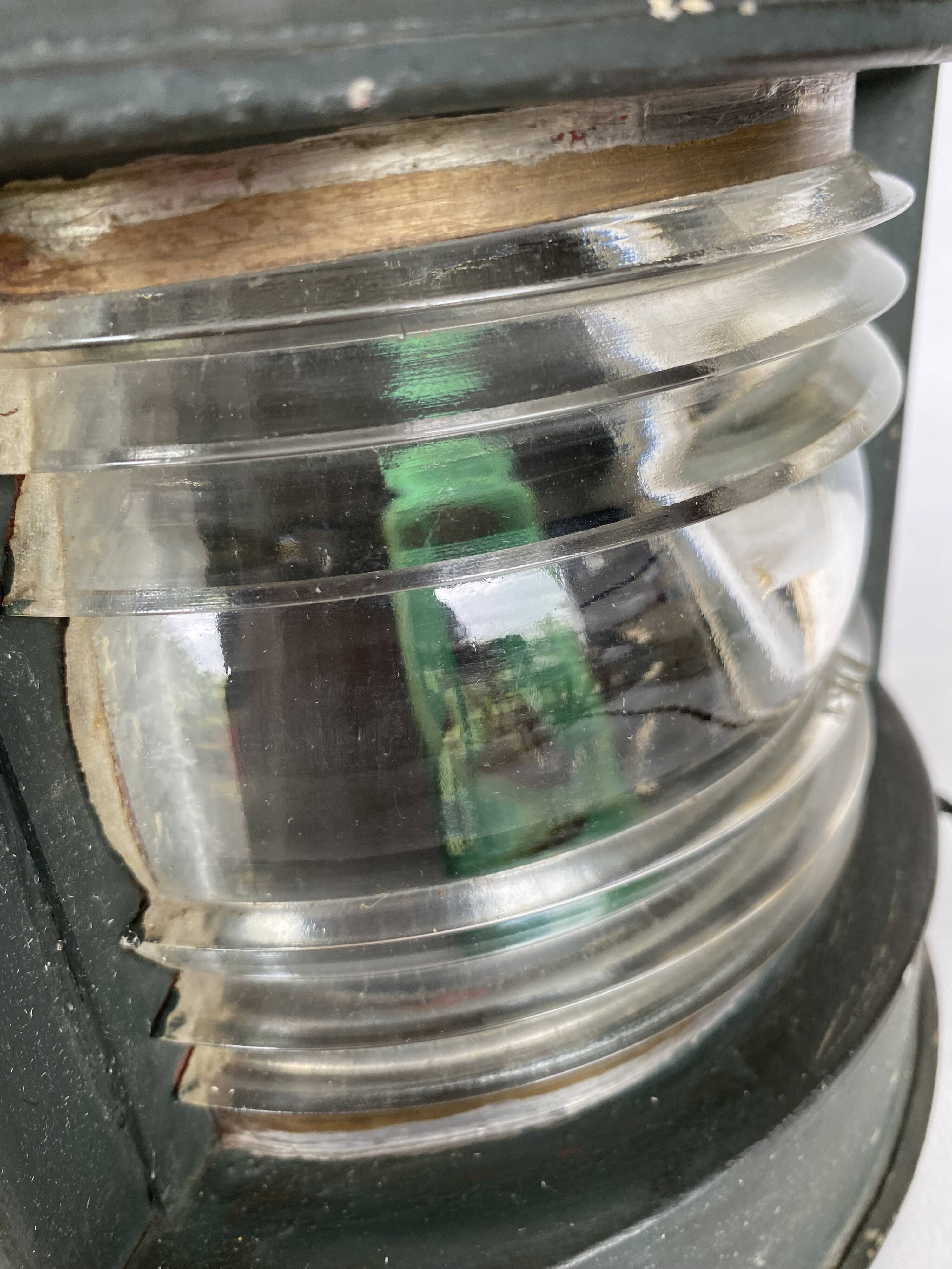 Marine lamp 1900, electrified, 2m fabric cable