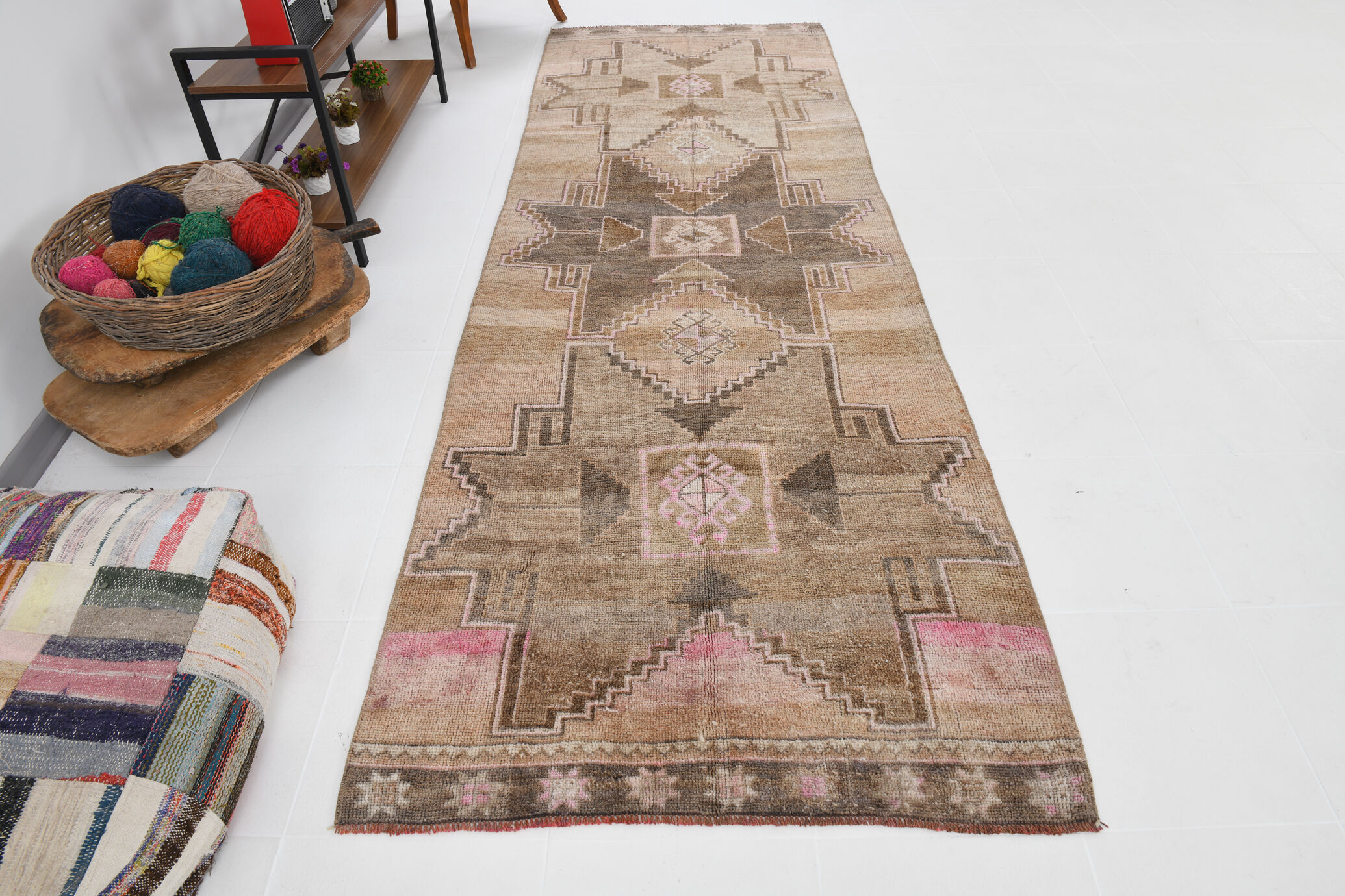 4x12 handknotted wool turkish rug, 350x120cm