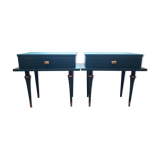 Pair vintage bedside tables 50s/60s