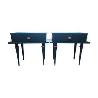 Paire de tables de chevet vintage 1950/60