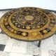 Large Round Ceramic Art tiled coffee table by Renate Rhein, Germany 1960s