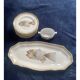 Flat plate sauce boat