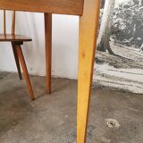 Square dining table, wood and formica, 1960s