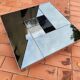 Shilling mirrored coffee table by Ausenda, Baldo Grossi & Gavioli