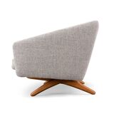 Danish midcentury modern ML-90 reupholstered sofa by Illum Wikkelsø for Michael Laursen, 1960s