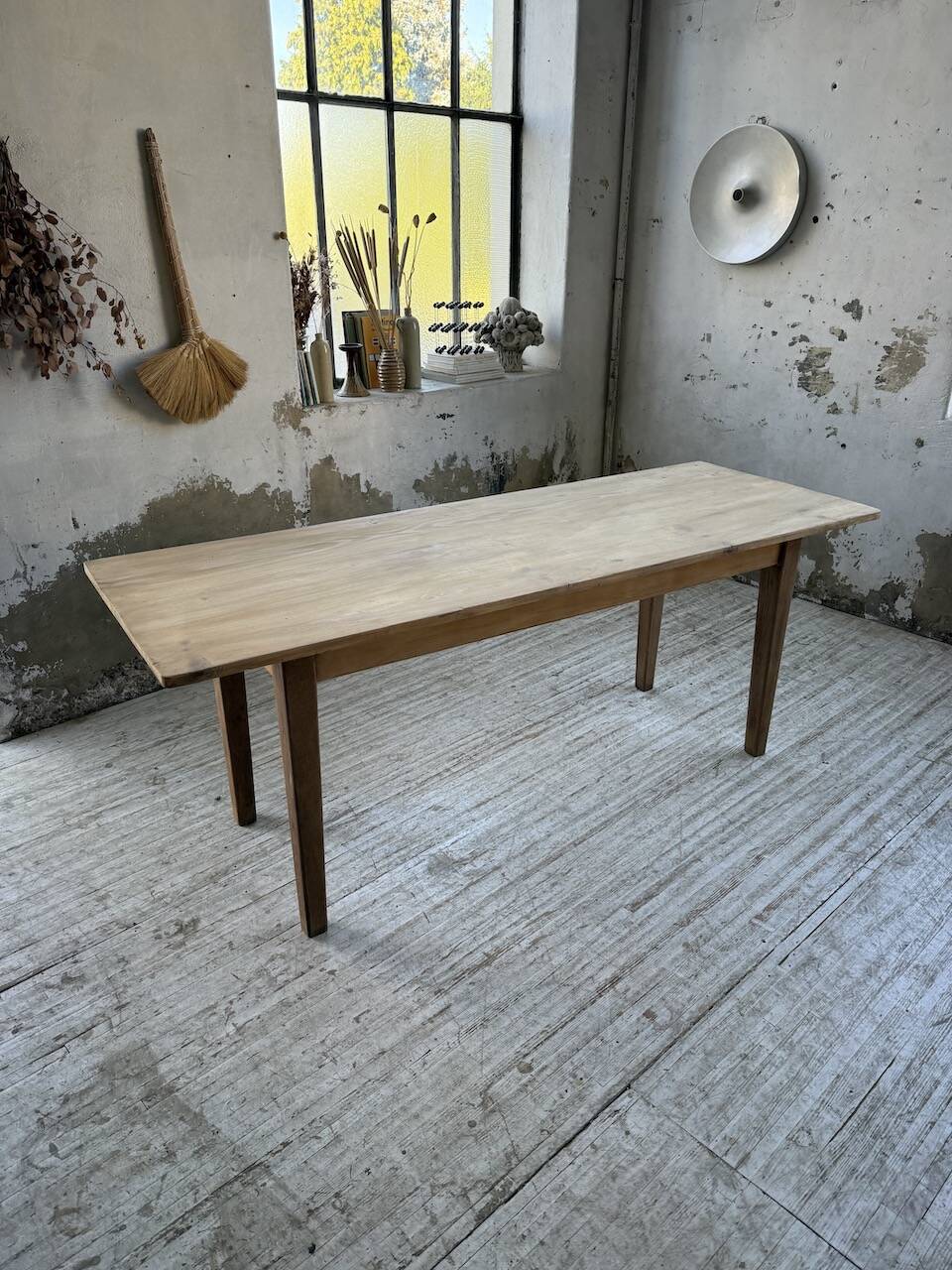 Pine and oak farmhouse table 2m