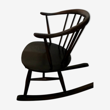 Rocking-chair de Luciano Ercolani pour Ercol vintage années 60