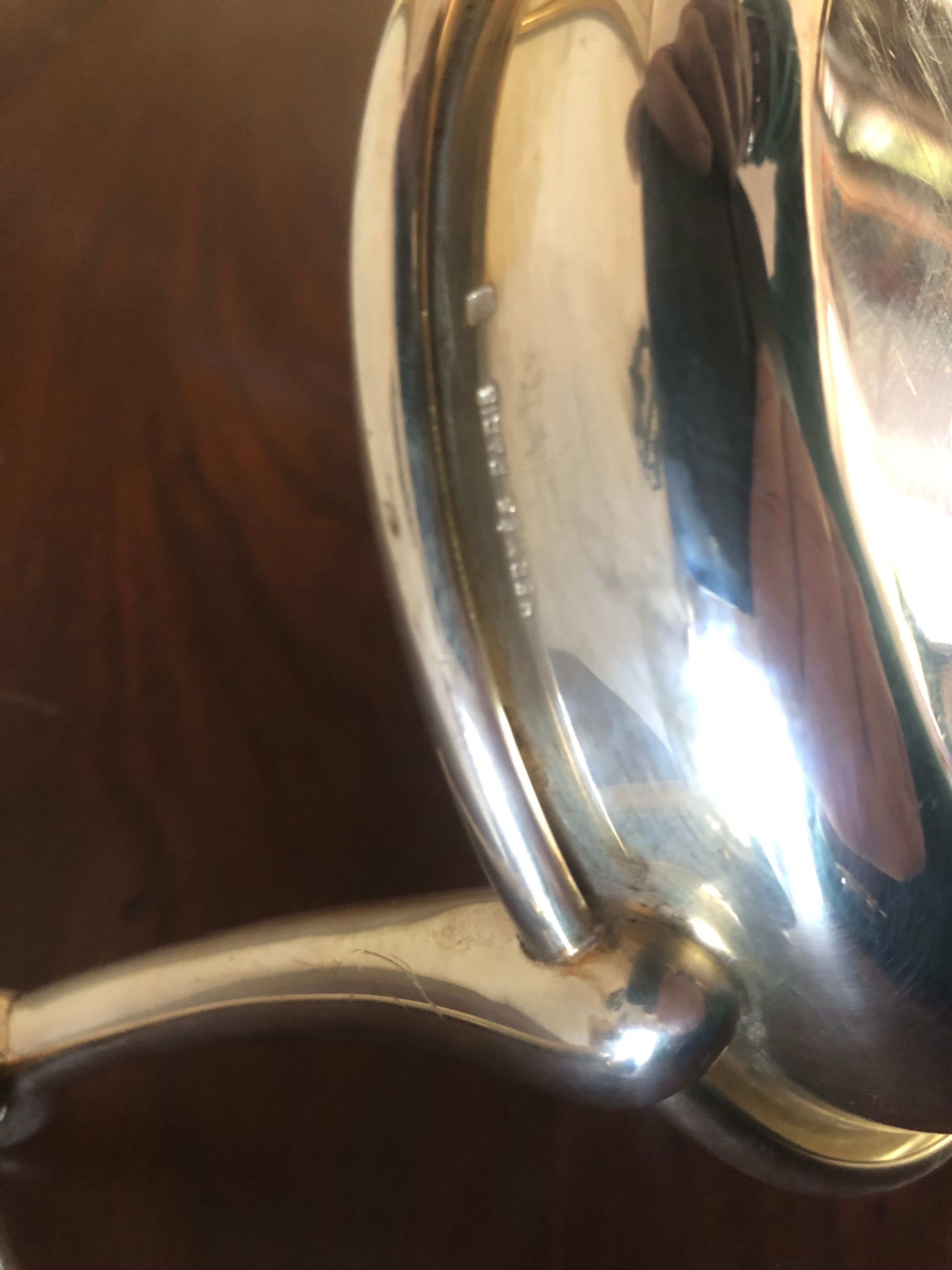 Hermes trinket bowl (ravinet of hell) in silver metal