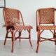 Chaises bistrot en rotin
