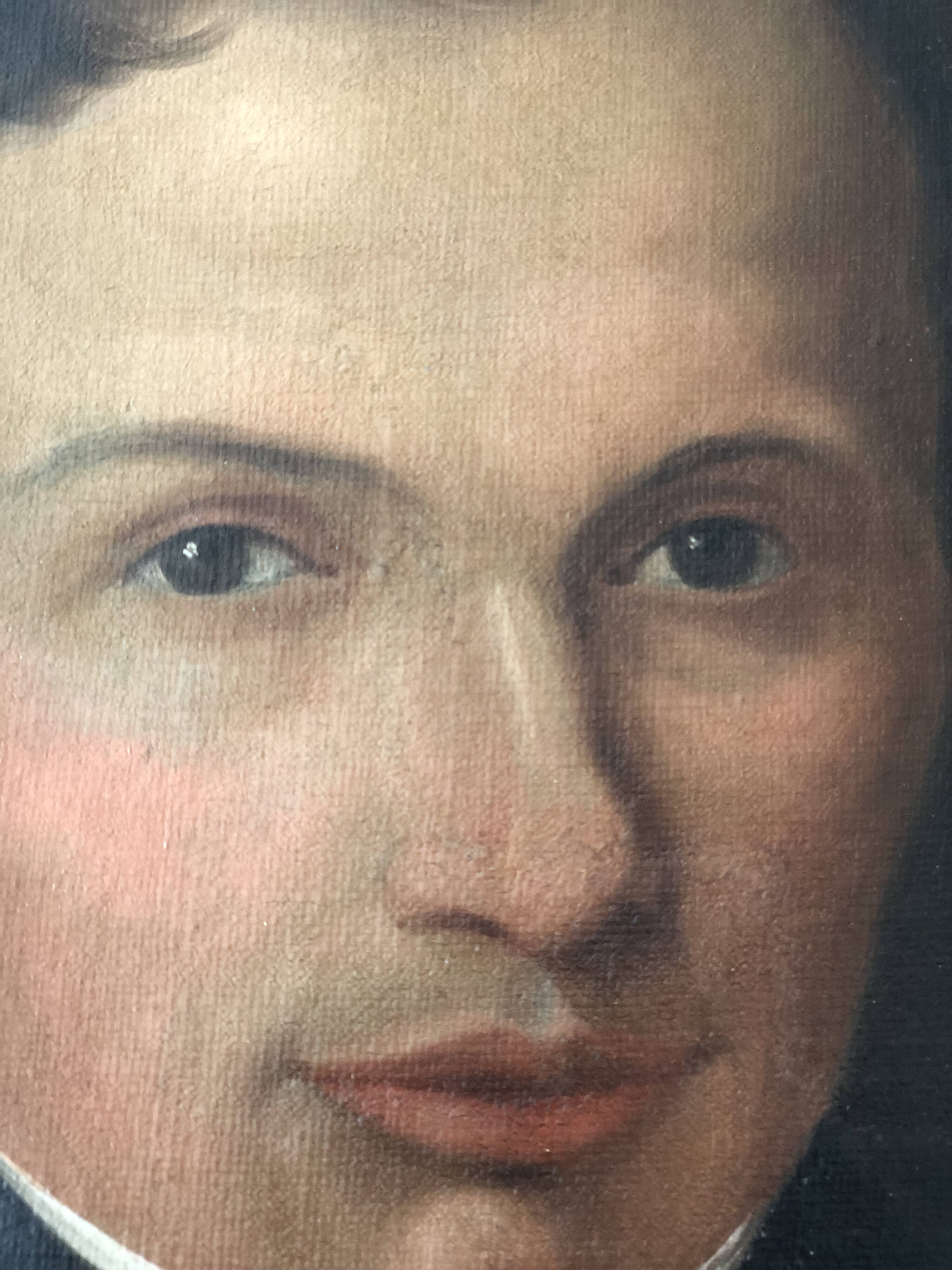 Antique Vintage 19th Century Oil Portrait Painting of a Dutch Gentleman